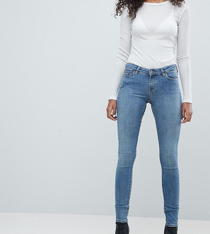 Weekday Saturday Low Waist Skinny Jeans-blue