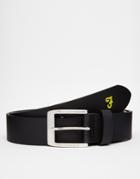 Farah Vinicio Classic Leather Belt - Black