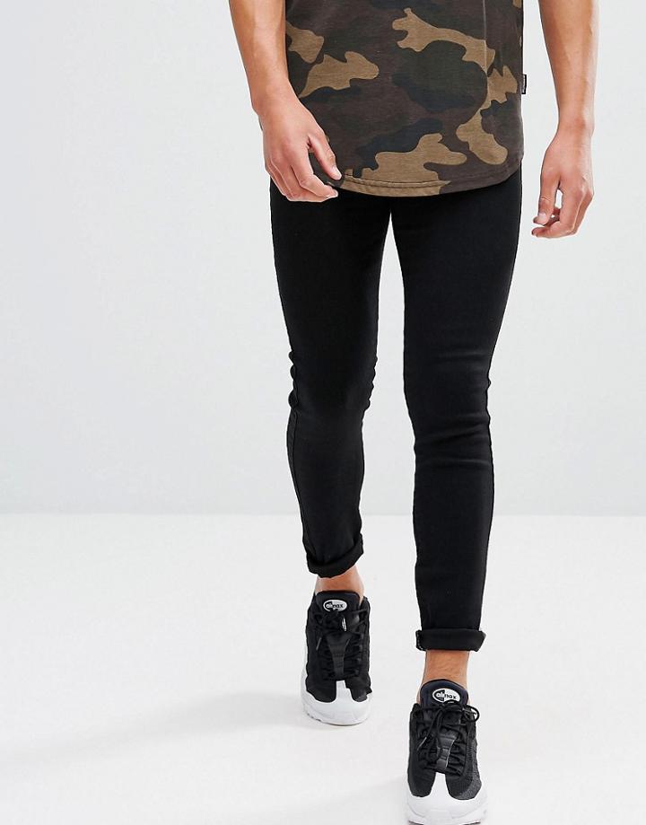 Good For Nothing Muscle Fit Super Skinny Jeans In Black - Black