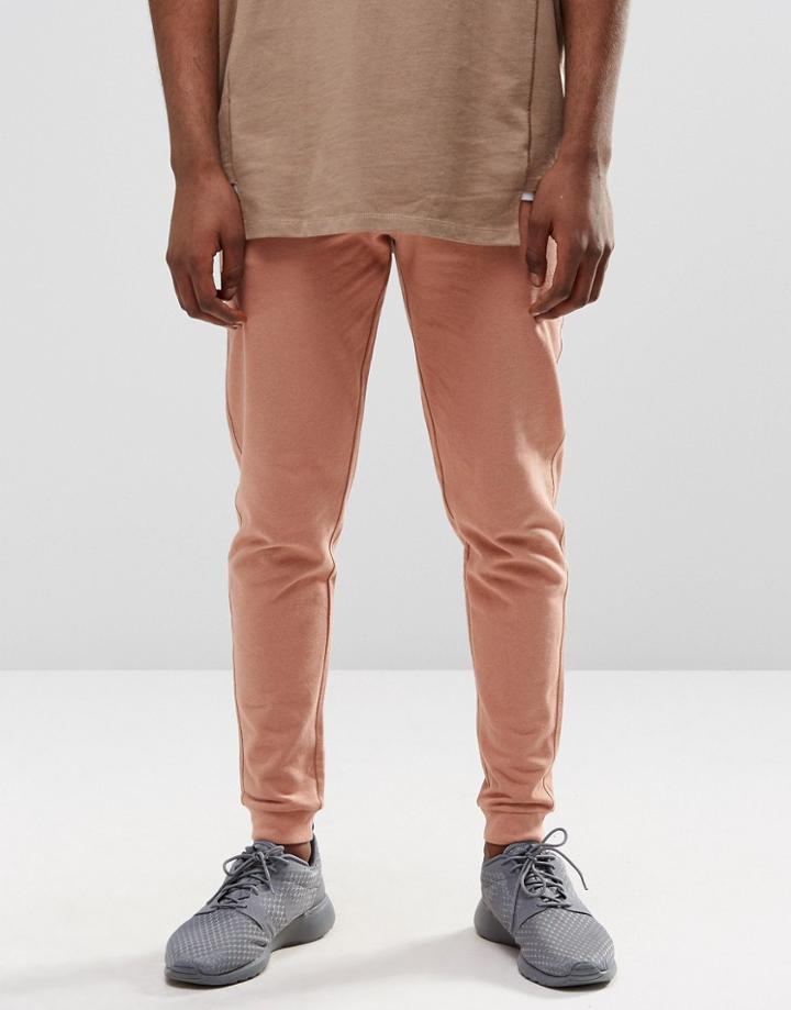 Asos Skinny Joggers In Light Stone - Cork