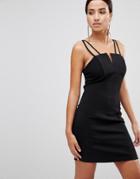 Love Multi Strap Bodice Dress - Black