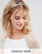 Neve & Eve Twig Detail Headband - Silver