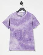 Brave Soul Tie Dye Relaxed Fit T-shirt-purple