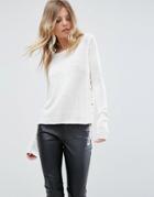 Vero Moda Lace Up Sweaters - White