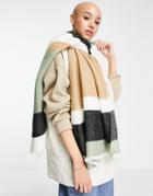 Stradivarius Color Block Scarf-multi