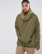 Sixth June Oversized Sweatshirt With Cowel Neck - Green