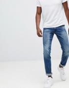 Replay Anbass Slim Stretch Jeans In Light Wash - Blue