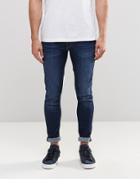 Jack & Jones Super Stretch Skinny Fit Jeans - Mid Blue