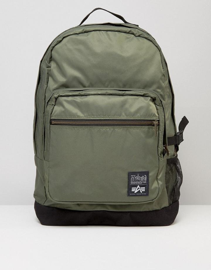 Manhattan Portage X Alpha Industries Backpack - Green