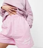 Reclaimed Vintage Inspired Shorts With Logo In Pink