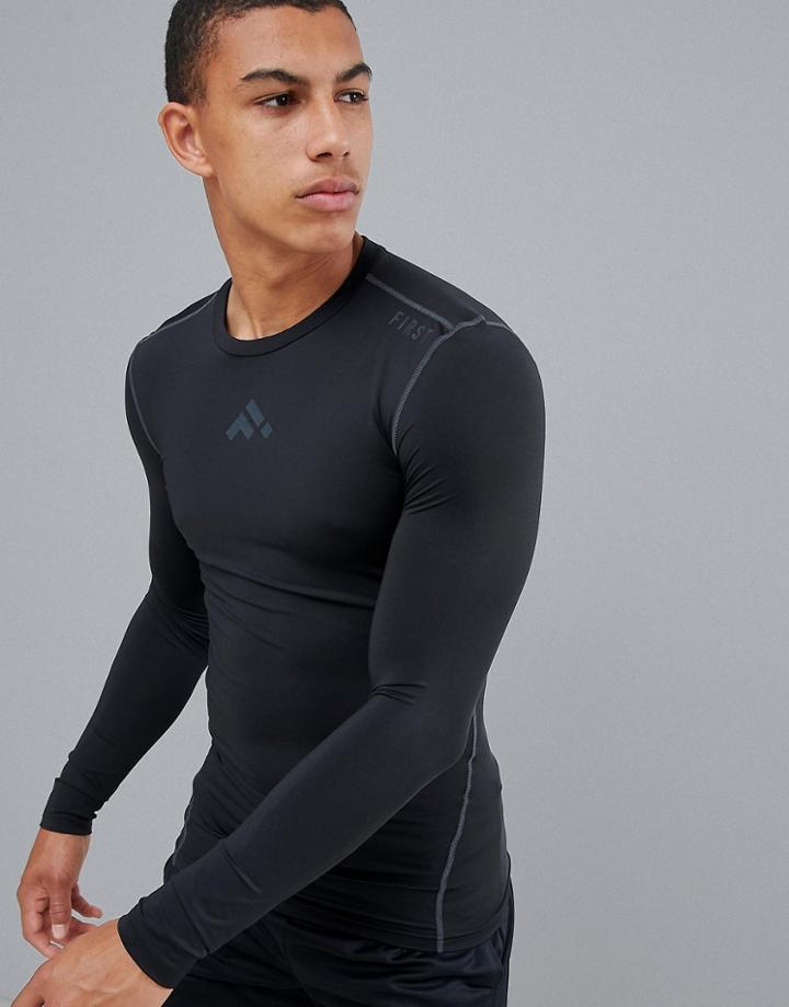 First Long Sleeved Baselayer T-shirt - Black