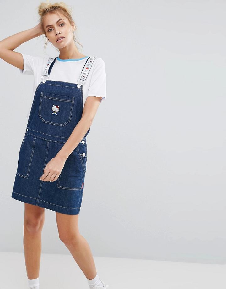 Lazy Oaf X Hello Kitty Pinafore Dress - Blue