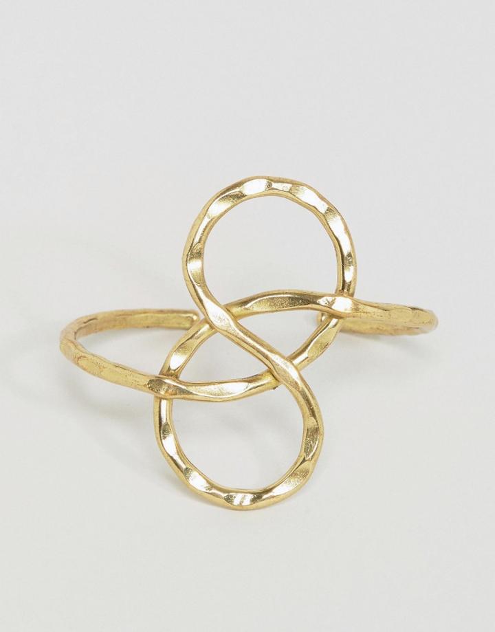 Asos Knot Cuff Bracelet - Gold