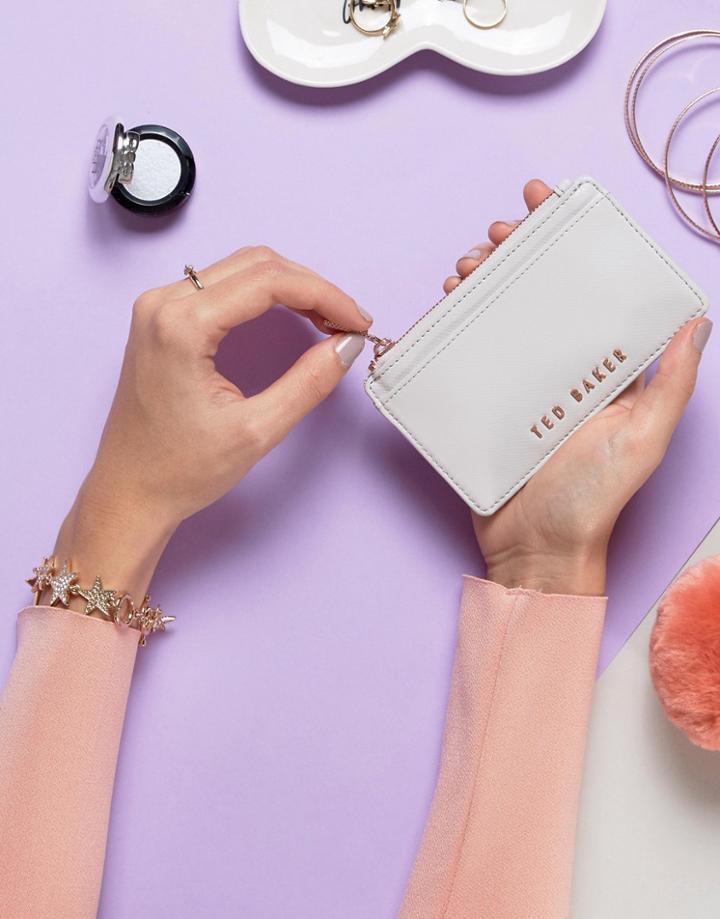 Ted Baker Textured Bar Coin Purse - Gray