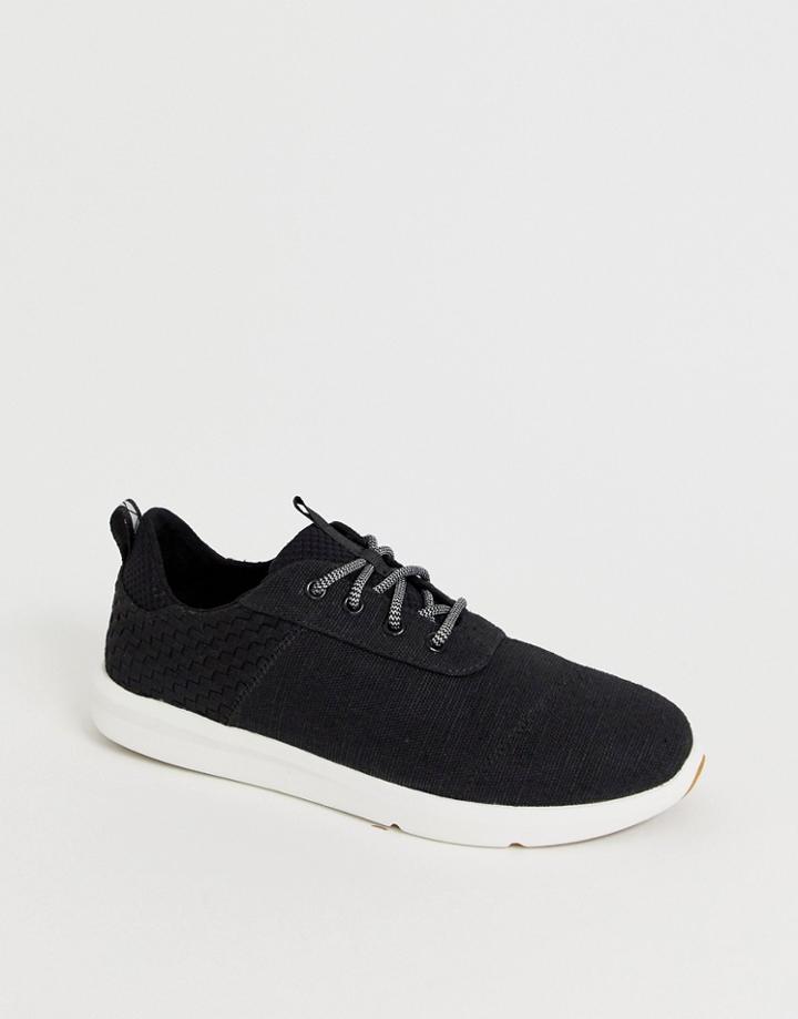 Toms Cabrillo Canvas Trainer In Black