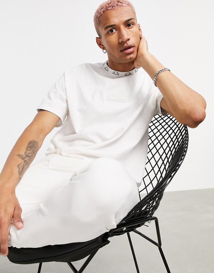 The Couture Club X Ellesse Gertrudis Logo T-shirt In Beige-neutral