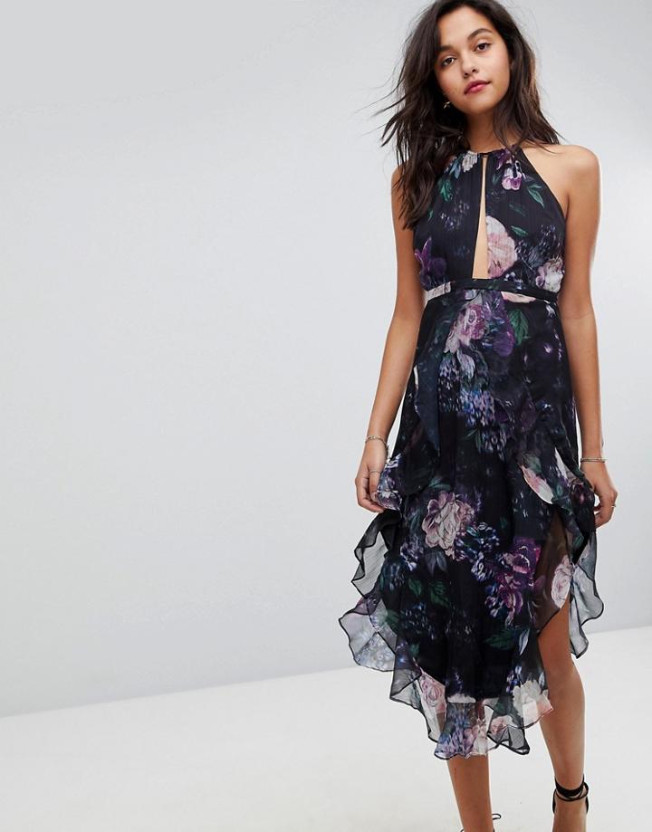 The Jetset Diaries Peony Midi Dress - Multi