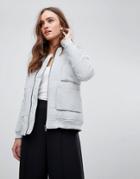 Finders Keepers Cecil Minimal Bomber Jacket - Gray