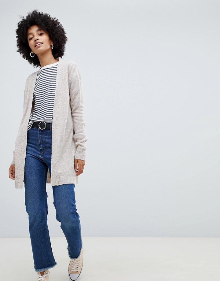 Brave Soul Buzz Cardigan - Cream