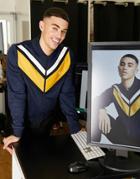 Fred Perry V-panel Track Jacket In Navy