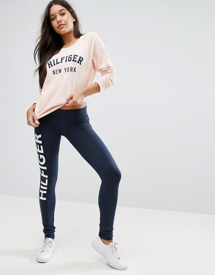 Tommy Hilfiger Logo Legging - Blue