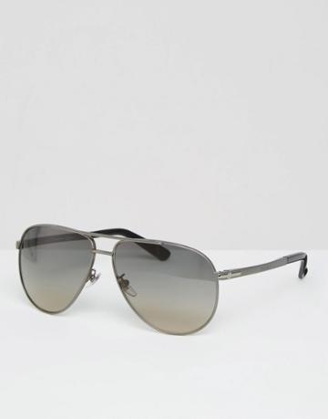 Gucci Aviator Sunglasses In Gray - Gray