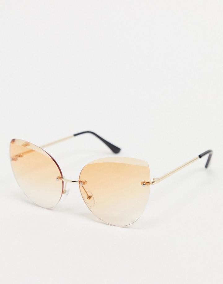 Aj Morgan Cleopatra Sunglasses In Gold