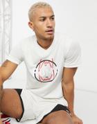 Puma Hoops Vintage Graphic T-shirt In Off White-black