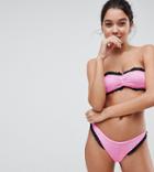 Hunza G Black Frill Bikini Set - Multi