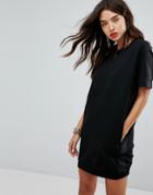 Love Moschino Hidden Logo Shift Dress - Black