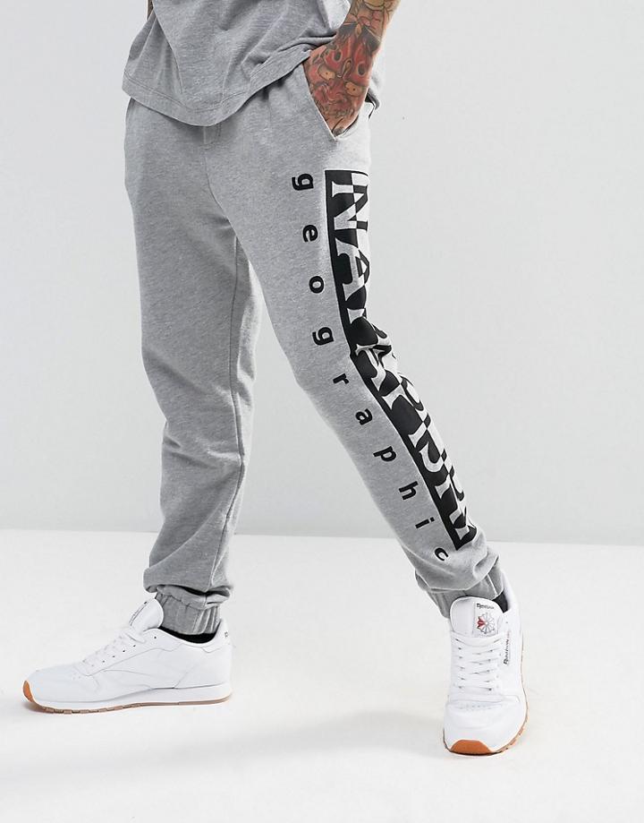 Napapijri Tier 1 Logo Sweatpants In Navy Suit 3 - Navy