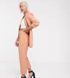Asos Design Petite Mix & Match Tailored Cigarette Suit Pants-pink