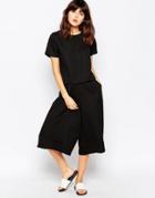 Native Youth Jaquard Smart Culotte - Black
