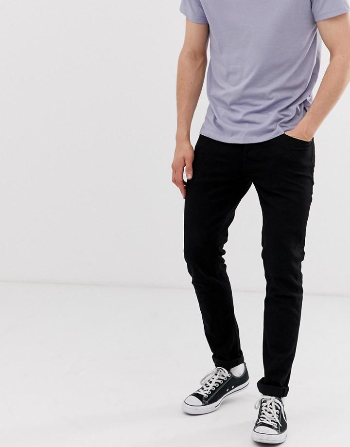 Jack & Jones Intelligence Glenn Slim Tapered Fit Jeans In Black