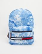 Tommy Hilfiger Tie Dye Gino Backpack In Blue