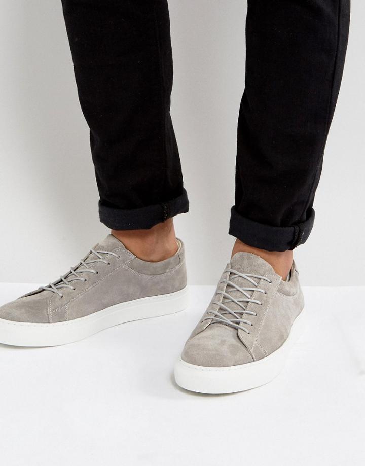 Jack & Jones Galaxy Suede Sneakers - Gray