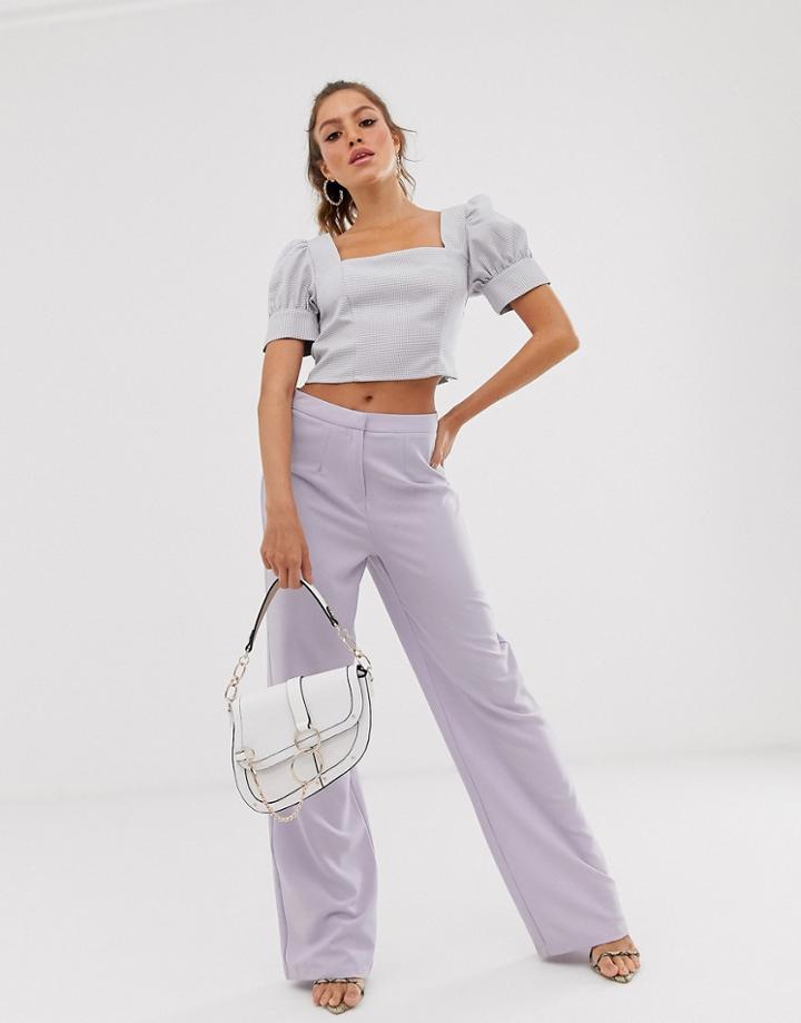Unique21 Wide Leg Pants-purple