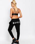 Adolescent Clothing Joggers With Wiggle Print - Black