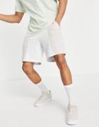 Asos Unrvlld Spply Coordinating Shorts With Cut & Sew Detailing And Logo Print-neutral