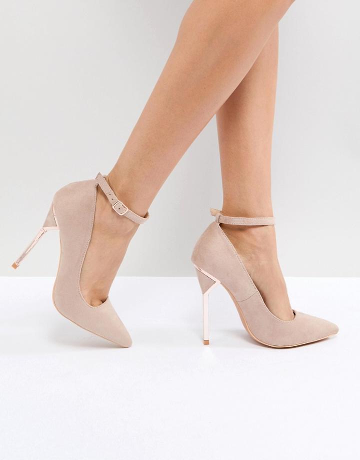 Lost Ink Hero Taupe Hero Heel Pumps - Gray