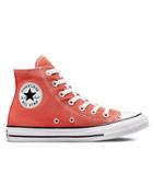 Converse Chuck Taylor All Star Hi Canvas Sneakers In Fire Opal-orange
