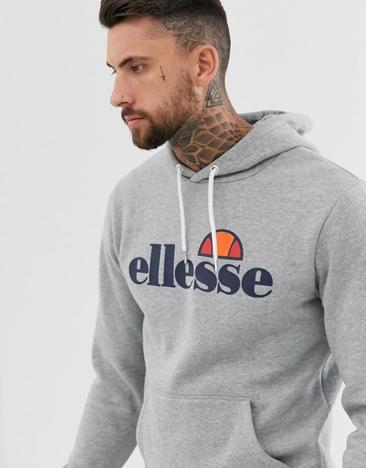 Ellesse Gottero Hoodie With Classic Logo In Gray