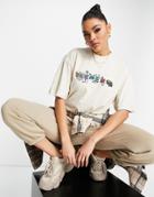 Element Galaxy Big T-shirt In Beige-neutral