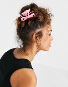 Asos Design Bow Hair Claw-pink