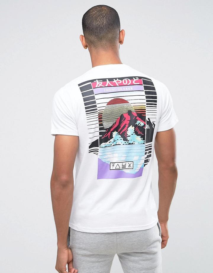 Friend Or Faux Grace Back Print T-shirt - White