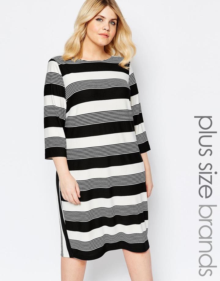 Carmakoma Multi Stripe Shift Dress - Multi