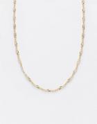 Topshop Fine Necklace In Gold