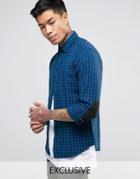 Replay Check Flannel Shirt In Blue - Blue