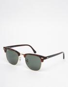 Ray-ban Clubmaster Sunglasses 0rb3016 W0366 49-brown