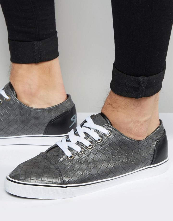 Rock & Religion Woven Sneakers - Gray